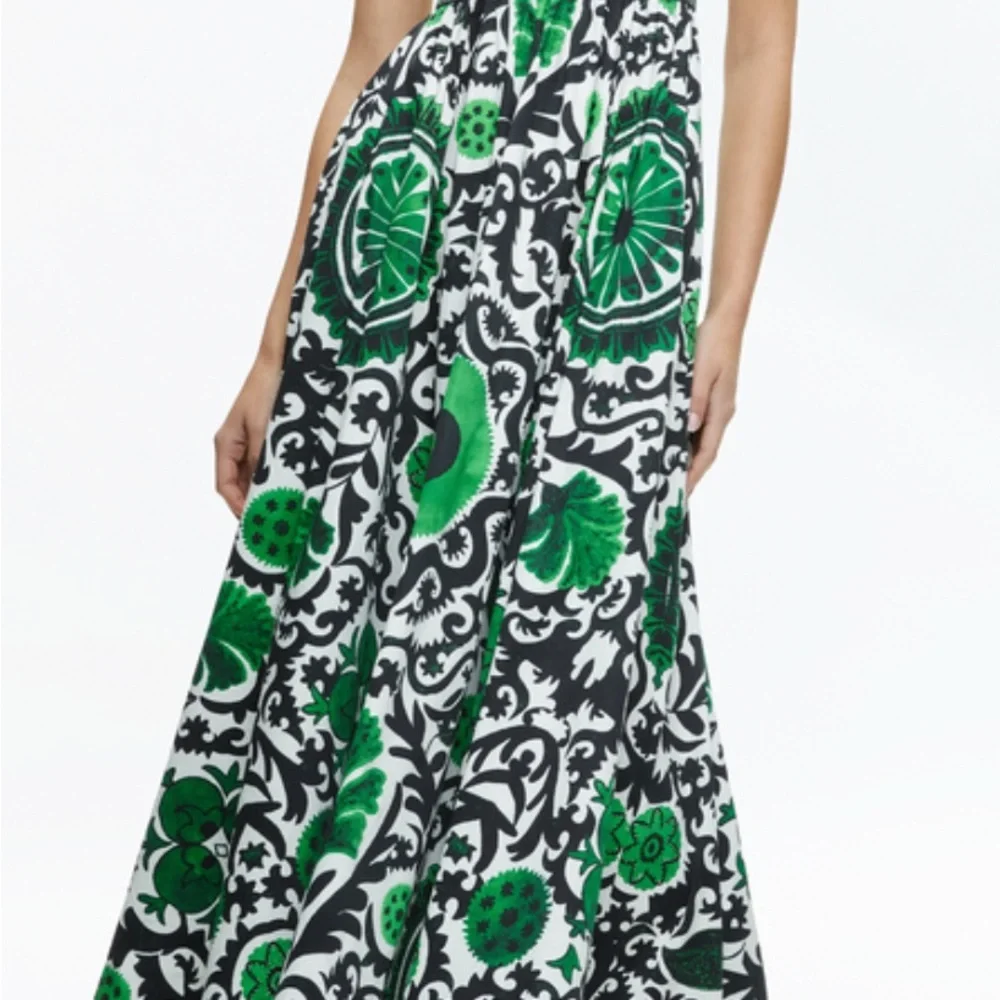 Alice & Olivia Bustier Boned Corset Maxi Dress “Guinevere” green & black size 14 - Picture 5 of 16